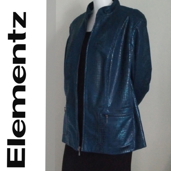 Elementz Jackets & Blazers - Elementz Woman Blue Jacket- Size 1X